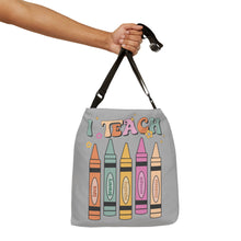 Load image into Gallery viewer, Adjustable Tote Bag (AOP) - I Teach