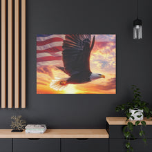 Load image into Gallery viewer, Patriotic Eagle Canvas Wall Art