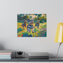 Load image into Gallery viewer, Vibrant Schnauzer Dogs Canvas Wall Art