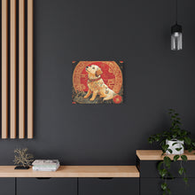 Load image into Gallery viewer, Lunar Year of the Dog Art Canvas - Stretched Wall Decor for Dog Lovers