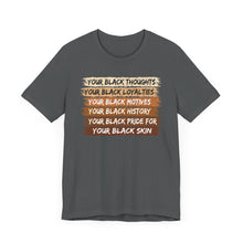 Load image into Gallery viewer, Empowerment Black Pride Tee - Unisex Jersey Short Sleeve