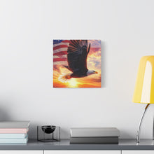 Load image into Gallery viewer, Patriotic Eagle Canvas Wall Art