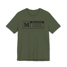 Load image into Gallery viewer, Unisex Jersey Tee - "Melanated" Graphic Short Sleeve Shirt