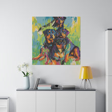 Load image into Gallery viewer, Rottweilers Canvas Art
