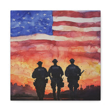 Load image into Gallery viewer, Inspirational Police Wall Art Canvas - Support Our Heroes