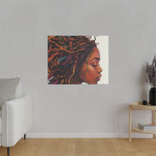 Load image into Gallery viewer, Grounded Woman of Color Matte Canvas, Stretched, 0.75"