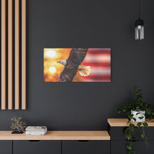 Load image into Gallery viewer, Eagle in Flight Canvas Art - 12x12 Stretched Wall Decor