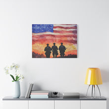 Load image into Gallery viewer, Inspirational Police Wall Art Canvas - Support Our Heroes