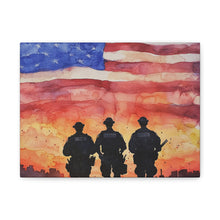 Load image into Gallery viewer, Inspirational Police Wall Art Canvas - Support Our Heroes