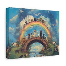 Load image into Gallery viewer, Rainbow Bridge Dog Canvas Artwork - Pet Lovers Home Decor