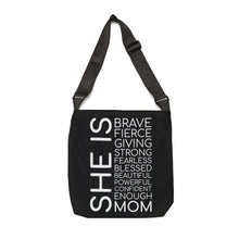 Load image into Gallery viewer, Adjustable Tote Bag (AOP) - She is
