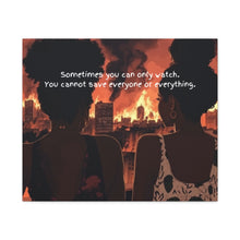 Load image into Gallery viewer, Inspirational Canvas Art – "Sometimes You Can Only Watch"
