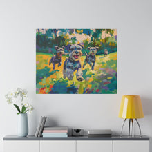 Load image into Gallery viewer, Vibrant Schnauzer Dogs Canvas Wall Art