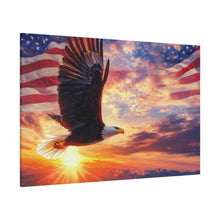 Load image into Gallery viewer, Eagle Sunset Canvas Wall Art - Patriotic Home Decor