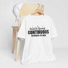 Load image into Gallery viewer, Motivational Short Sleeve Tee - Invest In Yourself, Continuous Growth Is Key