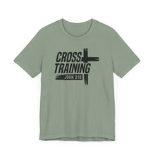 Load image into Gallery viewer, Faith Inspired Unisex Jersey Tee - 'Cross Training' with John 3:16