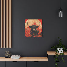 Load image into Gallery viewer, Lunar Year of the Ox - Stretched Matte Print for Home Decor