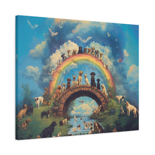Load image into Gallery viewer, Rainbow Bridge Dog Canvas Artwork - Pet Lovers Home Decor