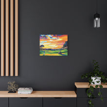 Load image into Gallery viewer, Vibrant Golf Sunset Canvas Art
