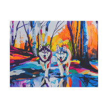 Load image into Gallery viewer, Husky Canvas Art