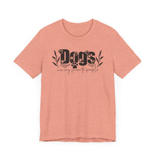Load image into Gallery viewer, Dogs Are My Favorite People Unisex Tee - Perfect Gift for Dog Lovers
