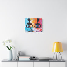 Load image into Gallery viewer, Dancing Ballerinas Canvas Wall Art, Colorful Abstract Ballet Painting, Girls Room Decor, Gift for Dance Lovers, Modern Art