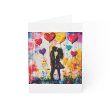 Load image into Gallery viewer, Colorful Love Greeting Cards - Set of 10, 30, or 50 - Perfect for Valentine's Day or Anniversaries