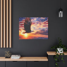 Load image into Gallery viewer, Eagle Sunset Canvas Wall Art - Patriotic Home Decor