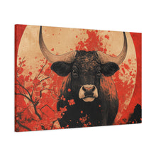 Load image into Gallery viewer, Lunar Year of the Ox - Stretched Matte Print for Home Decor