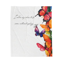 Load image into Gallery viewer, Butterfly Plush Blanket