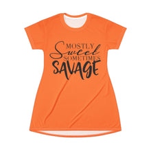 Load image into Gallery viewer, T-Shirt Dress (AOP) - Savage