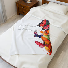 Load image into Gallery viewer, Butterfly Plush Blanket
