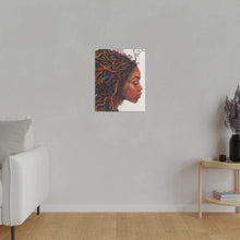 Load image into Gallery viewer, Grounded Woman of Color Matte Canvas, Stretched, 0.75"