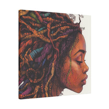 Load image into Gallery viewer, Grounded Woman of Color Matte Canvas, Stretched, 0.75"