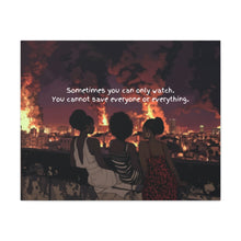 Load image into Gallery viewer, Inspirational Wall Art Canvas - "Sometimes You Can Only Watch" - Empowering Home Decor