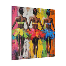 Load image into Gallery viewer, Vibrant Ballet Canvas Art, Colorful Wall Decor for Dance Lovers, Stylish Home Decor, Gift for Dancers, Ballerina Art Piece