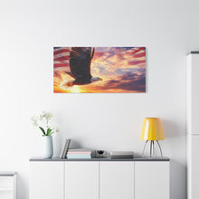 Load image into Gallery viewer, Eagle Sunset Canvas Wall Art - Patriotic Home Decor