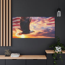 Load image into Gallery viewer, Eagle Sunset Canvas Wall Art - Patriotic Home Decor