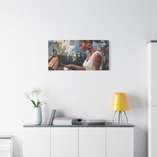 Load image into Gallery viewer, Piano Woman Canvas Art, Stylish Modern Decor, Gift for Music Lovers, Home Wall Art, Unique Artistic Playroom Decor
