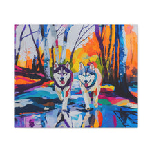 Load image into Gallery viewer, Husky Canvas Art