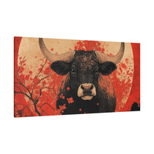 Load image into Gallery viewer, Lunar Year of the Ox - Stretched Matte Print for Home Decor
