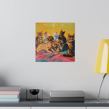 Load image into Gallery viewer, Colorful Cat Canvas Art - Vibrant Cat Portraits for Cat Lovers