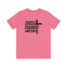 Load image into Gallery viewer, Faith Inspired Unisex Jersey Tee - 'Cross Training' with John 3:16