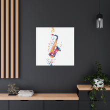 Load image into Gallery viewer, Vibrant Saxophone Canvas Wall Art - Perfect for Music Lovers