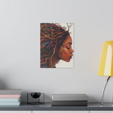Load image into Gallery viewer, Grounded Woman of Color Matte Canvas, Stretched, 0.75"