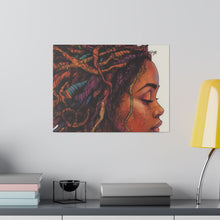 Load image into Gallery viewer, Grounded Woman of Color Matte Canvas, Stretched, 0.75"