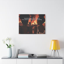 Load image into Gallery viewer, Inspirational Canvas Art – "Sometimes You Can Only Watch"