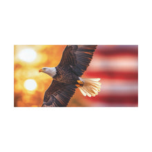 Load image into Gallery viewer, Eagle in Flight Canvas Art - 12x12 Stretched Wall Decor