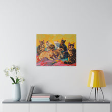 Load image into Gallery viewer, Colorful Cat Canvas Art - Vibrant Cat Portraits for Cat Lovers