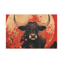 Load image into Gallery viewer, Lunar Year of the Ox - Stretched Matte Print for Home Decor